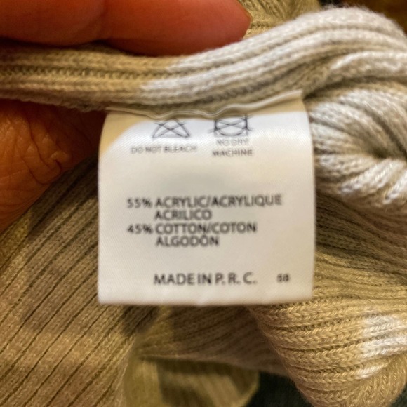 Brandy Melville Heather Grey Cropped Ribbed Cotton Button Down Cardigan SOLD - Picture 6 of 6